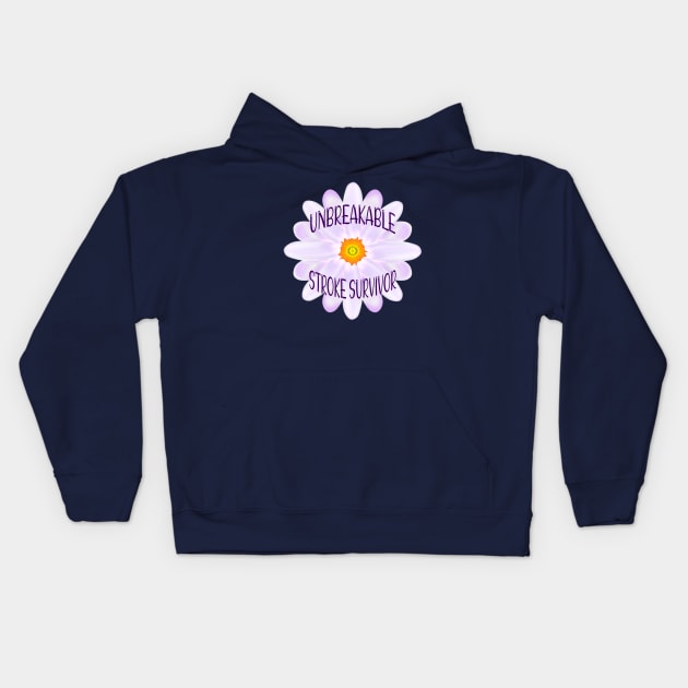 Unbreakable Stroke Survivor Kids Hoodie by MoMido